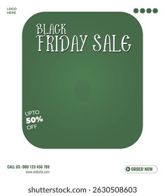 Black Friday Sale Product Display Social Media Post Template Design.