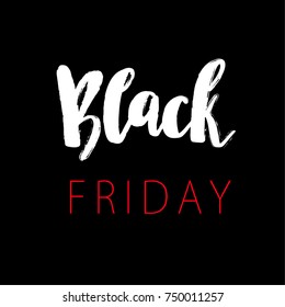 Black Friday Sale. Promo Abstract Calligraphic Vector Illustration for your business artwork. Black Friday Sale handmade lettering, 