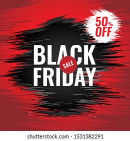 Black friday sale promotion banner template
