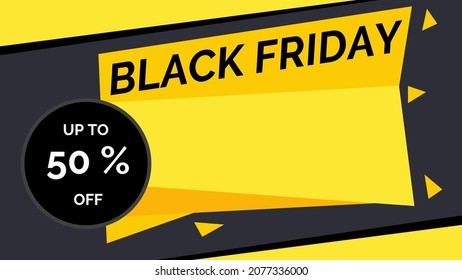 black friday sale promotion banner template. free to add text. copy space