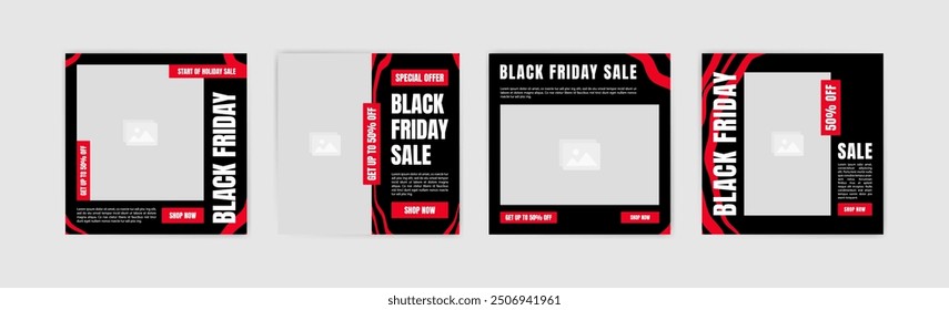 Black Friday sale promotion banner template. Vector design for Black Friday sale promotion.