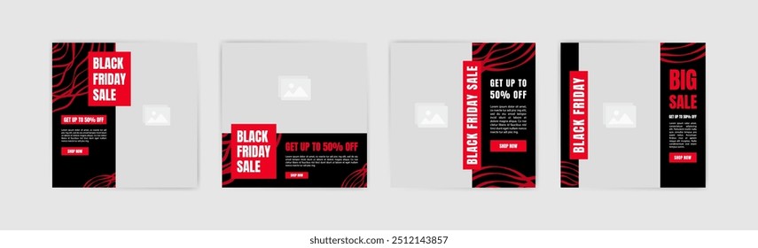 Black Friday sale promotion banner template. Vector design for Black Friday sale promotion.