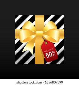 Black friday sale promotion concept banner and special offer discount. Design element template can be used for banner, brochure, leaflet, flyer; publication, advertisement