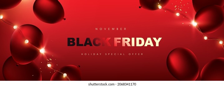 Black friday sale promotion poster banner layout design template advertising Black friday campaign