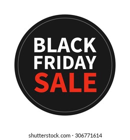 Black Friday Sale promotion vector sticker / display