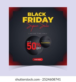 Black Friday Promoção Web Banner Projeto de fundo. Black Friday Super Venda Desconto Social Media Poster, Banner, ou fundo modelo para anúncios de capa, folhetos, cartão de convite, folheto