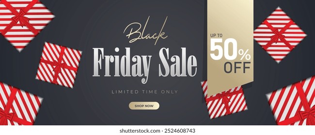 Black Friday Promoção Web Banner Projeto de fundo. Black Friday Super Venda Desconto Social Media Poster, Banner, ou fundo modelo para anúncios de capa, folhetos, cartão de convite, folheto