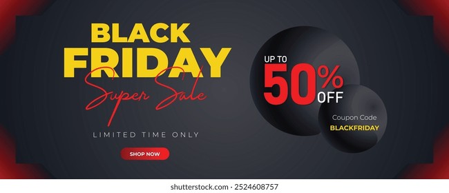 Black Friday Promoção Web Banner Projeto de fundo. Black Friday Super Venda Desconto Social Media Poster, Banner, ou fundo modelo para anúncios de capa, folhetos, cartão de convite, folheto