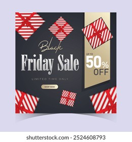 Black Friday Promoção Web Banner Projeto de fundo. Black Friday Super Venda Desconto Social Media Poster, Banner, ou fundo modelo para anúncios de capa, folhetos, cartão de convite, folheto