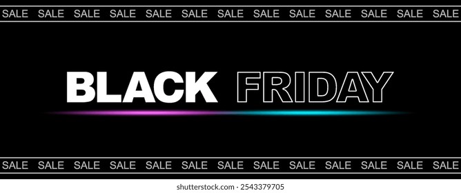 Black Friday sale promotional marketing banner, Black Friday modern design, Black Friday colorful poster