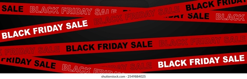 Black Friday sale promotional marketing banner with red stripe black friday sale text, Black Friday modern design campaign, advertising Black Friday colorful poster