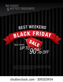 Black friday sale. Rectangular banner