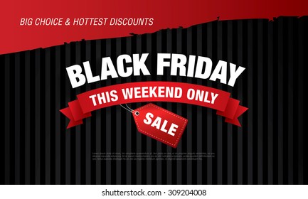 Black friday sale. Rectangular banner