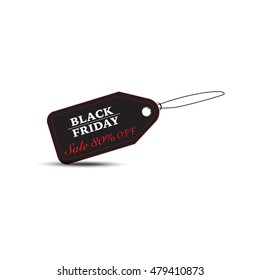 Black Friday sale red tag,easy editing