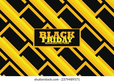 Venta de Viernes Negro. Línea geométrica de patrón sin brillo. Fondo para banners, etiquetas, insignias, impresiones, afiches, web. Imprimir en tarjeta, bloc de notas, tarjeta de invitación, globo.