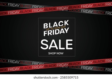 Black Friday Sale. Shelf and podium black gifts boxes Dark. vector illustration and background black