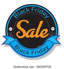 Black Friday Sale Sign and Badge