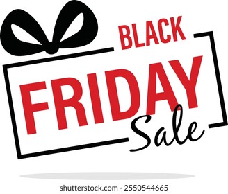 Black Friday Sale Sign. Black Friday Logo Vector Illustration
