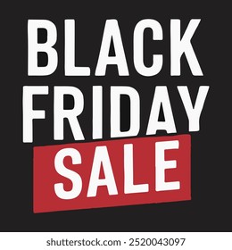 Black friday sale sign on black background