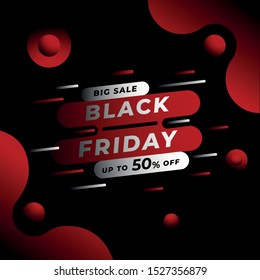 Black Friday sale social media post banner template