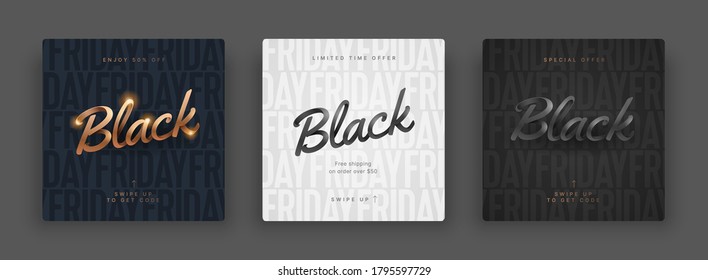 Black friday sale for social media. Screen backdrop for instagram stories and post, mobile app, banners, cards. Stories template. - Shutterstock ID 1795597729