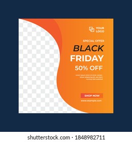 Black Friday sale Social media banner template 