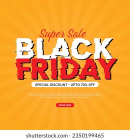 Black friday sale social media post banner eps vector file Black. friday sale promotion