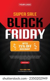 Black friday sale social media post banner eps vector file Black. friday sale promotion