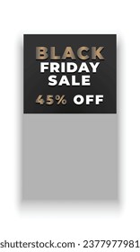 Black friday Sale social media story banner template
