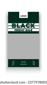 Black friday Sale social media story banner template