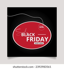 Black Friday sale for social media, social media posts, mobile apps, banner design, web or internet ads. Black Friday modern promotion. Elegant sale and discount promo backgrounds