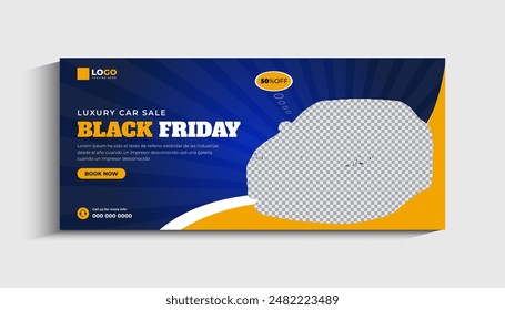 Black Friday Sale Social Media cover or Web Banner Template