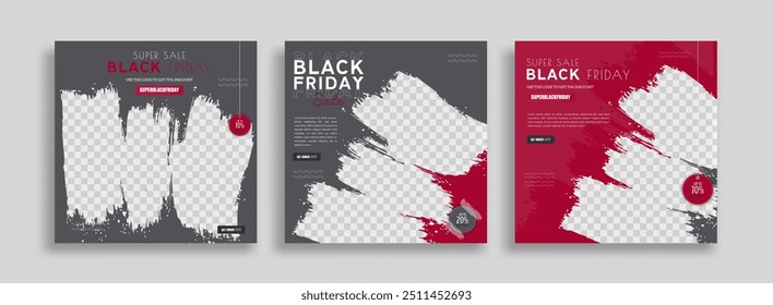 Black Friday venda social media post modelo de design. Adequado para mídias sociais, folhetos, banner e web.