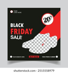 Black Friday Sale Social Media Post Design Template