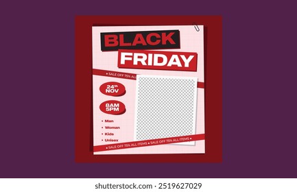 Black friday sale for social media. Screen backdrop for instagram stories and post, mobile app, banners, cards. Stories template.