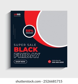 Black Friday Sale Social Media Post Template