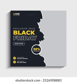 Black Friday Sale Social Media Post Template