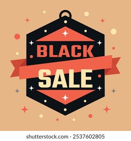 Black Friday Sale Social Media Post Design with Bold Black Text