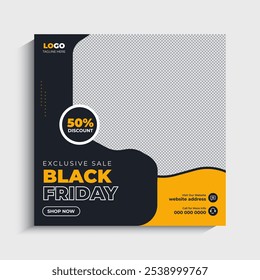 Black Friday Sale Social Media Post Template