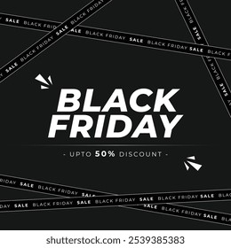 
Black Friday sale social media post or Instagram post banner template