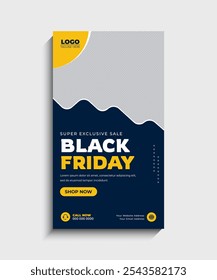 Black Friday Sale Social Media story template
