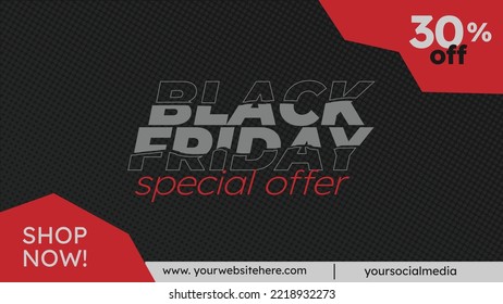 Black Friday Sale Special Offer Discount Banner