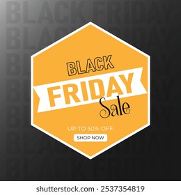 Fondo de Anuncio de oferta especial de venta de viernes negro. Anuncio de rebajas del Black Friday. Plantilla para publicidad, publicidad, Web, publicidad social y moda. Vector