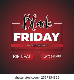 Black friday sale special offer banner background. Black Friday Sale banner. Template for promotion, advertising, web, social and fashion ads. Vector