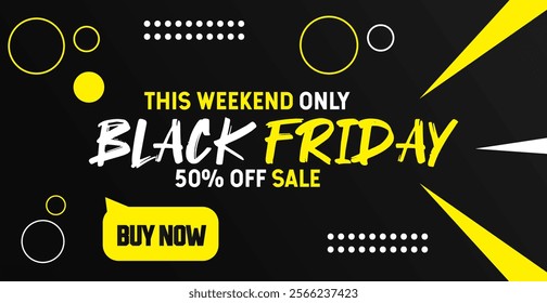Black Friday sale special offer , Advertising Banner, landscape banner template for social media posts, gift card, mobile apps, banners design, web or internet ads. Trendy abstract square template