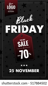 Black Friday sale, special offer. Banner, poster, sticker. Web, print