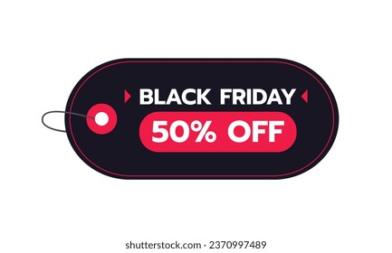 Black Friday Sale Sticker. Black Friday Sale Label. Black Friday sale tag. typography. Template for Label, Sticker, Tag, promotion, advertising, card. Vector illustration. Black Friday background.