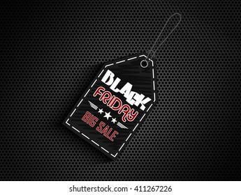 Black friday sale sticker label.Vector