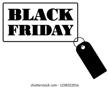 Black Friday sale black sticker vector eps 10