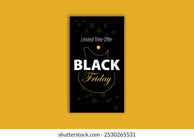 Black Friday sale story design template banner